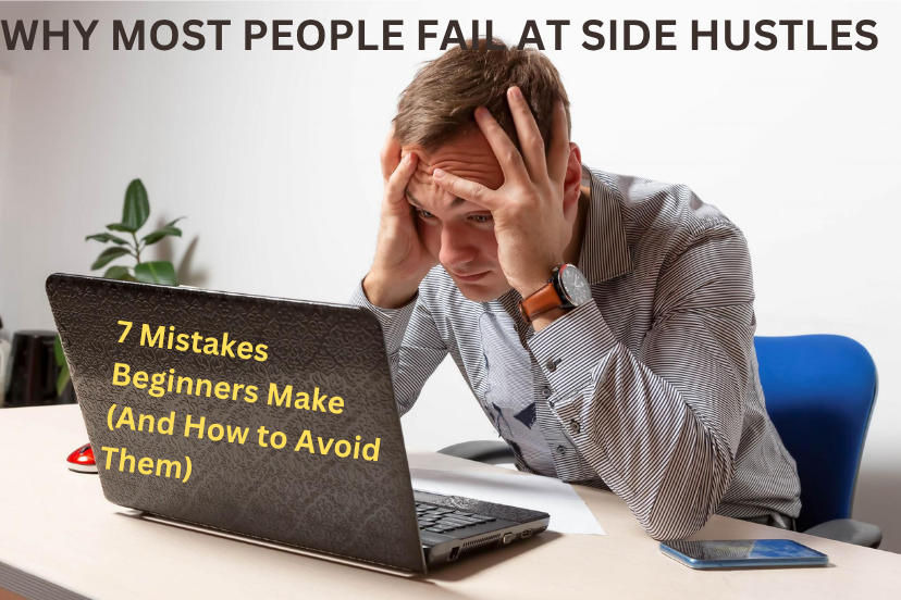Why Most People Fail at Side Hustles - Common Mistakes Beginners Make When Trying to Earn Extra Income Online
