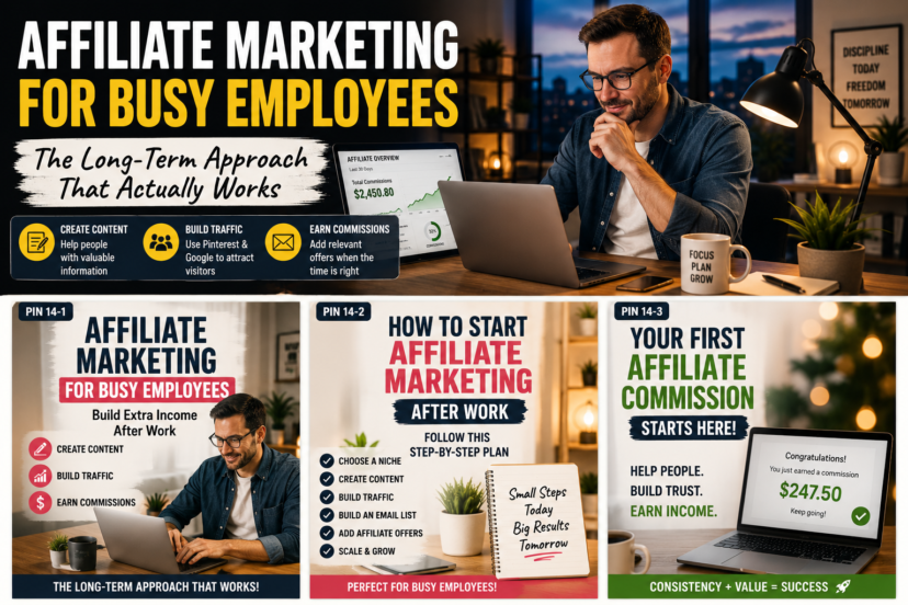 affiliate marketing for busy employees