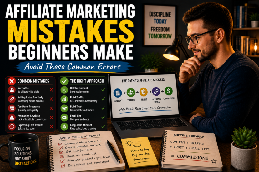 AFFILIATE MARKETING MISTAKES BEGINNERS MAKE