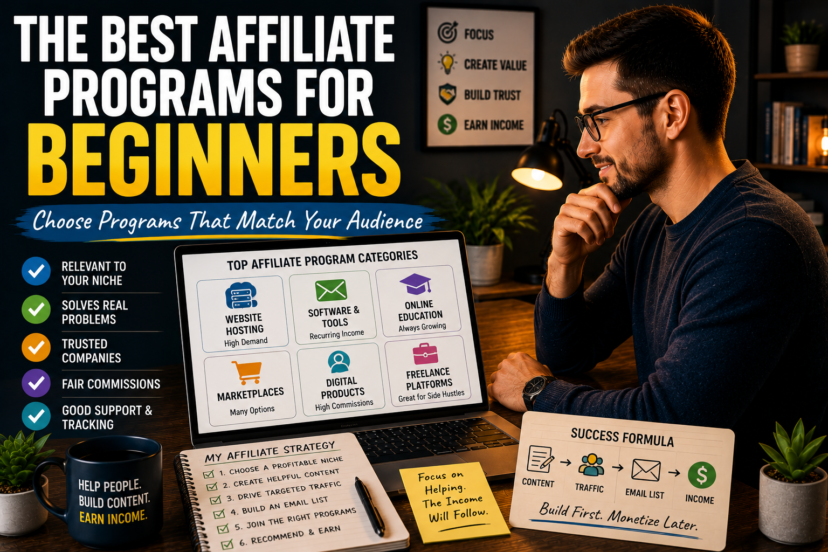 THE BEST AFFILIATE PROGRAMS FOR BEGINNERS