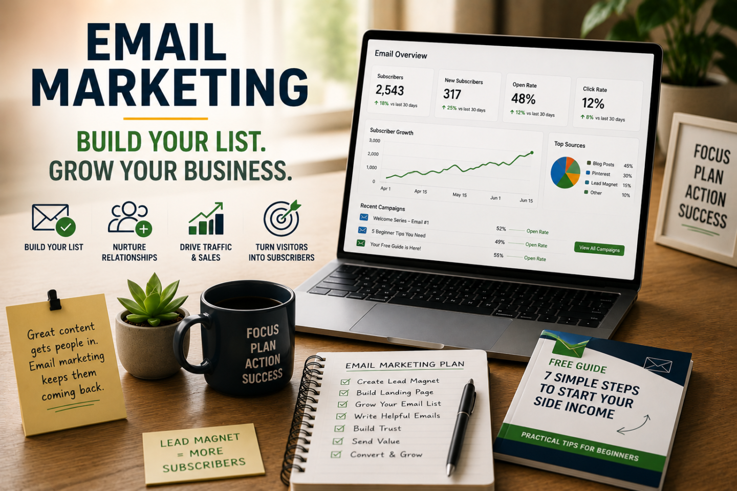 EMAIL MARKETING — Turn Visitors Into Subscribers