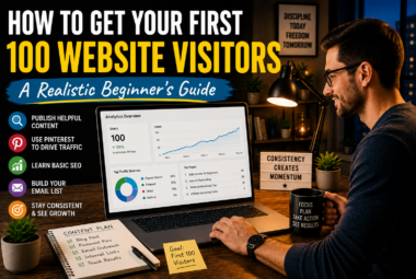 HOW TO GET YOUR FIRST 100 WEBSITE VISITORS