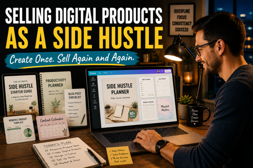 SELLING DIGITAL PRODUCTS AS A SIDE HUSTLE