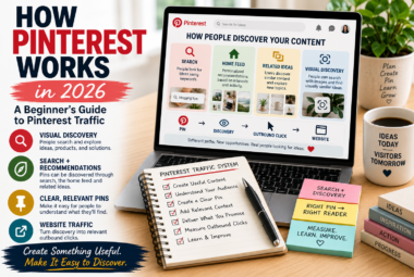 How Pinterest works in 2026 through search, Home Feed recommendations, related ideas, visual discovery, and outbound website clicks