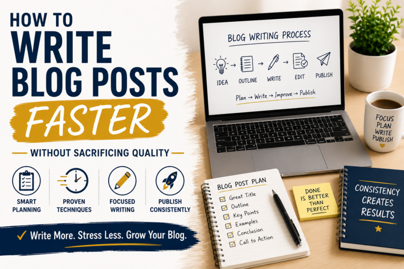 How to Write Blog Posts Faster (Without Sacrificing Quality)