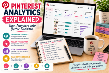 Pinterest Analytics explained with impressions, Pin clicks, saves, outbound clicks, audience insights, and a process for making better Pinterest decisions