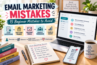 Email marketing mistakes beginners should avoid, including unclear expectations, irrelevant emails, broken promises, and ignoring subscriber permission